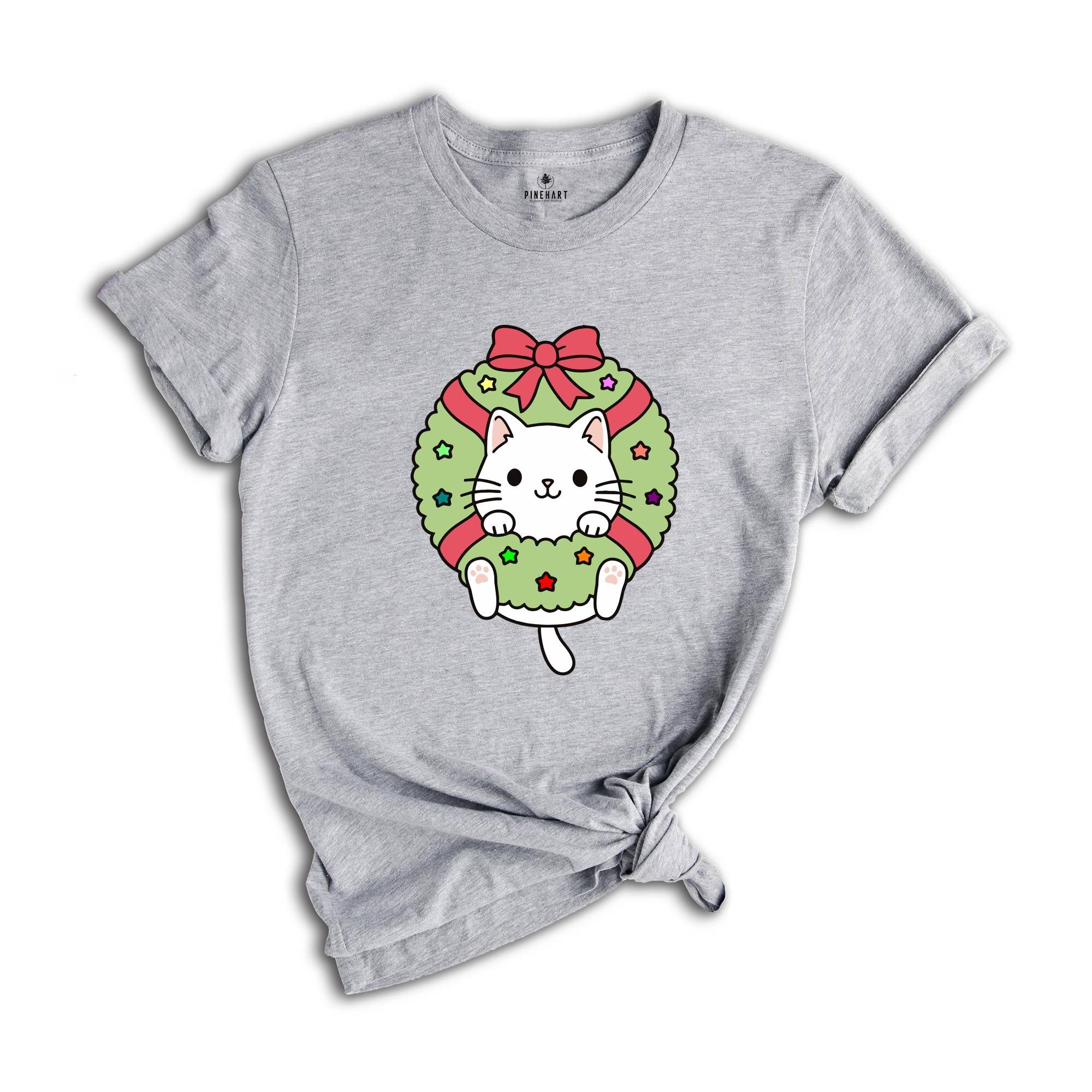 Cute Cat Shirt, Christmas Shirt, Cat Lover Shirt ,Funny Christmas Gift, Cat Shirt, Christmas Tee, Holiday Shirt, Christmas Pajamas