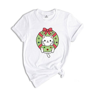 Cute Cat Shirt, Christmas Shirt, Cat Lover Shirt ,Funny Christmas Gift, Cat Shirt, Christmas Tee, Holiday Shirt, Christmas Pajamas