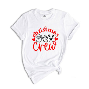 Cute Christmas Crew T-Shirt, Matching Christmas Shirt, Santa Cookie and Reindeer Tee, Family Reunion Shirt