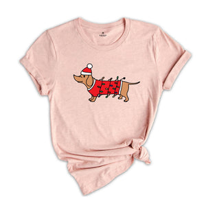 Cute Christmas Dog Shirt, Christmas Shirt, Dog Lover Shirt ,Funny Christmas Gift, Santa Claus Shirt, Holiday Shirt