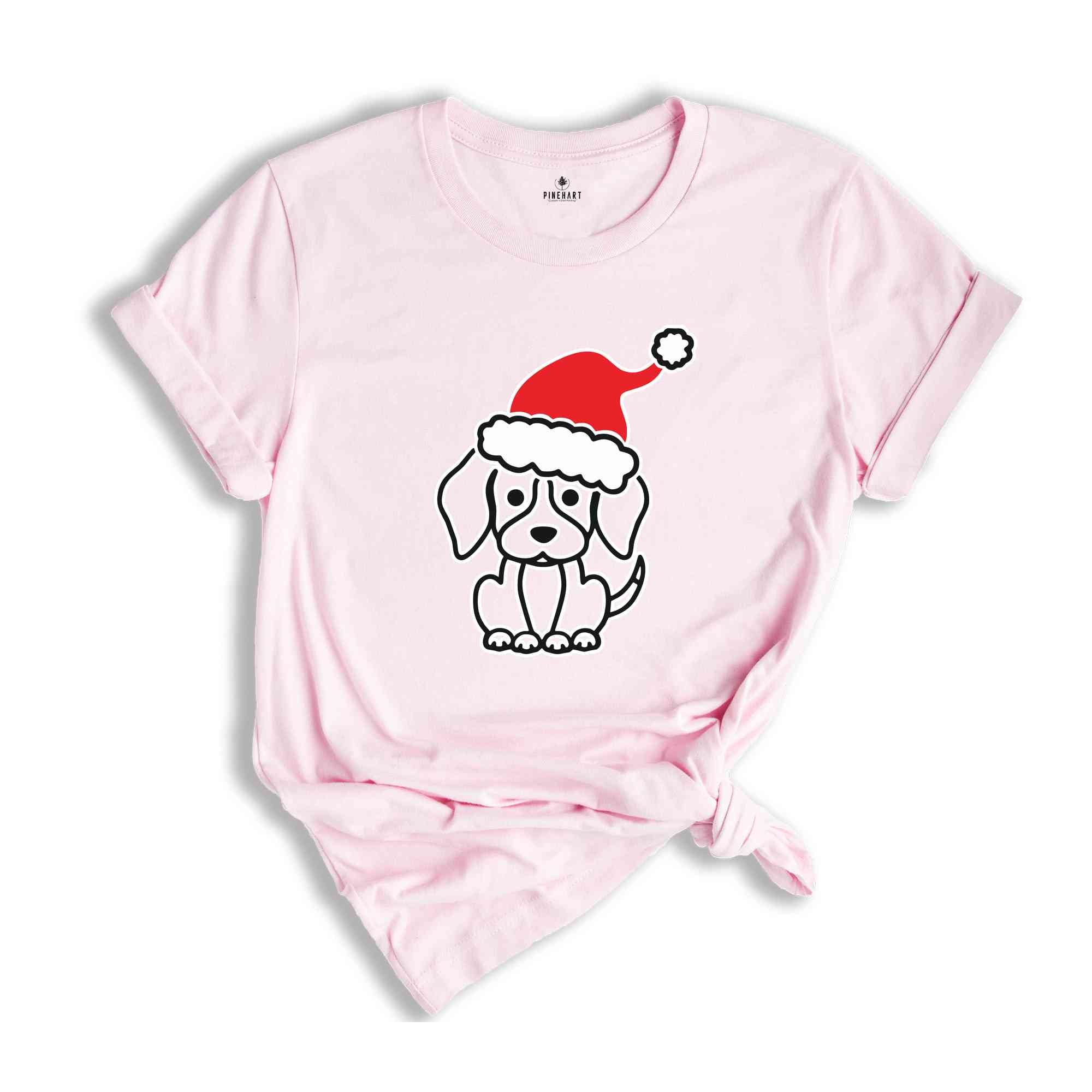 Cute Christmas Dog T-Shirt, Christmas Gift For Dog Owner, Winter Dog Tee, Animal Lover Christmas Shirt