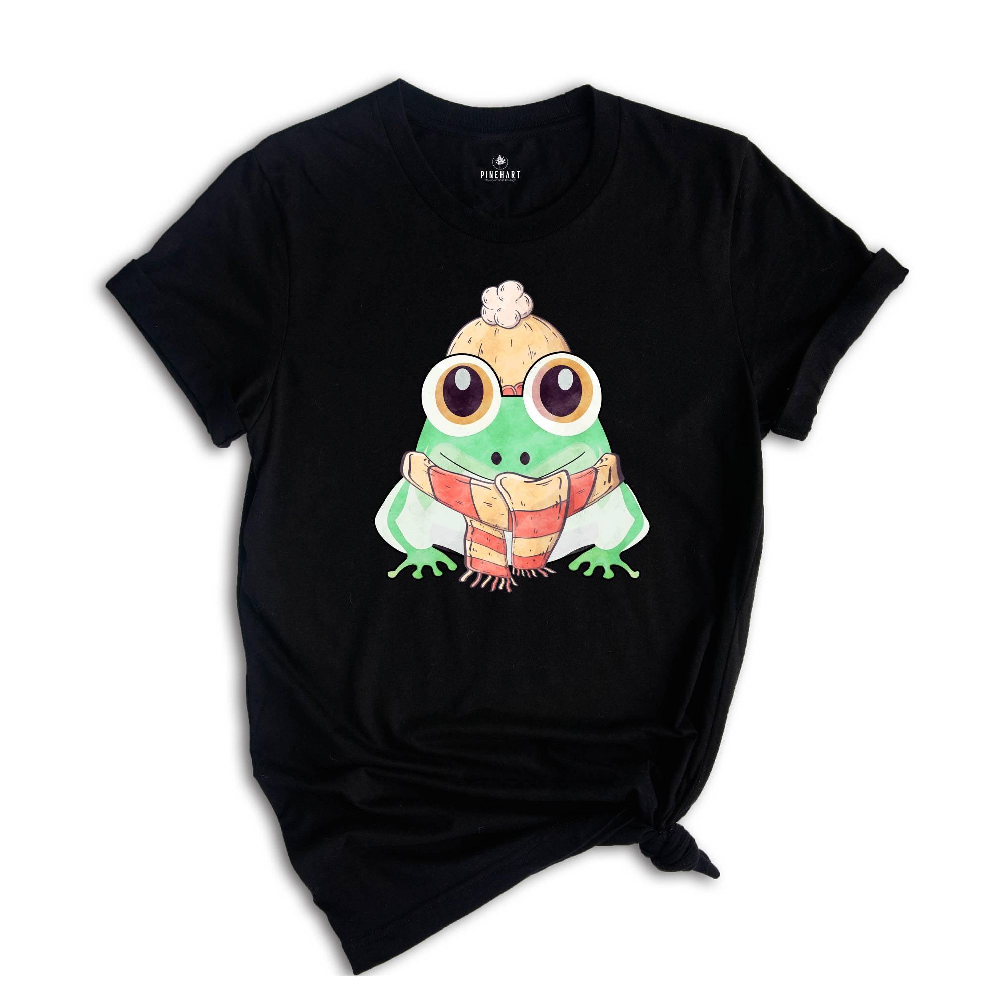 Cute Christmas Frog Tee, Funny Frog Shirt, Christmas Animal Shirt, Christmas Pajamas, Christmas Costume, Adorable Frog T-Shirt