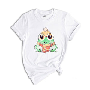 Cute Christmas Frog Tee, Funny Frog Shirt, Christmas Animal Shirt, Christmas Pajamas, Christmas Costume, Adorable Frog T-Shirt