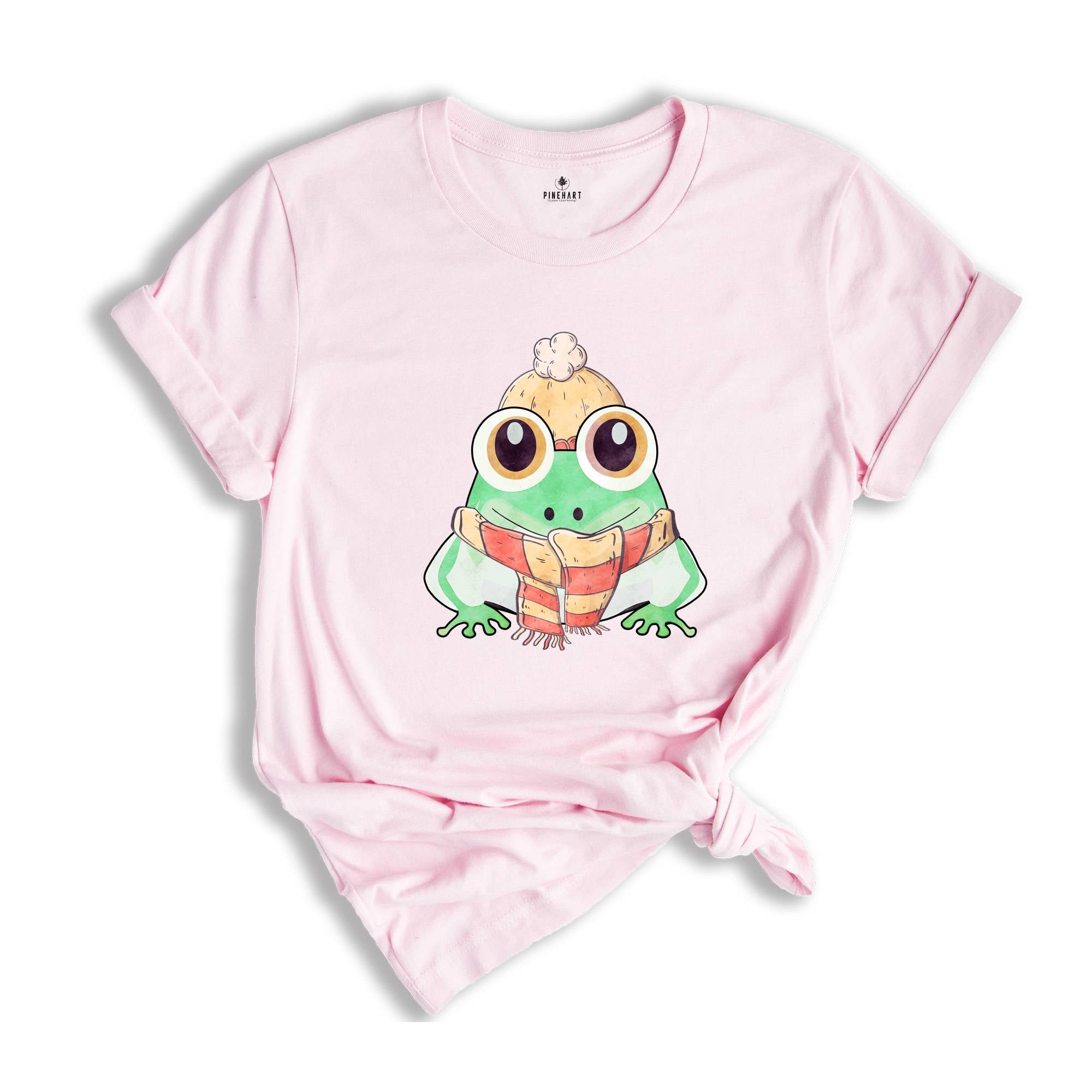 Cute Christmas Frog Tee, Funny Frog Shirt, Christmas Animal Shirt, Christmas Pajamas, Christmas Costume, Adorable Frog T-Shirt