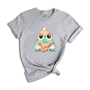 Cute Christmas Frog Tee, Funny Frog Shirt, Christmas Animal Shirt, Christmas Pajamas, Christmas Costume, Adorable Frog T-Shirt