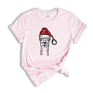Cute Christmas Llama Shirt, Funny Christmas Shirt, Christmas Vibes T-Shirt, Christmas Party Shirt, Cute Llama Shirt, Christmas Pajamas