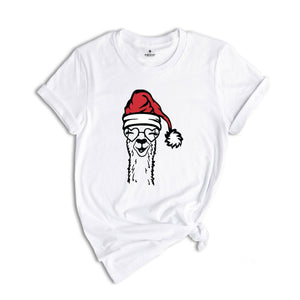 Cute Christmas Llama Shirt, Funny Christmas Shirt, Christmas Vibes T-Shirt, Christmas Party Shirt, Cute Llama Shirt, Christmas Pajamas