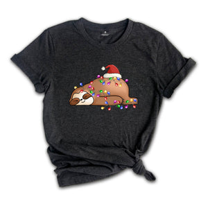 Cute Christmas Sloth T-Shirt, Christmas Animal Tee, Kids Christmas Shirt, Christmas Costume, Christmas Animal Tee