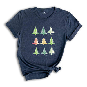 Cute Christmas Trees Shirt, Christmas Spirit Tee, Christmas Party Costume, Christmas Family Tee, 2026 Christmas Gift