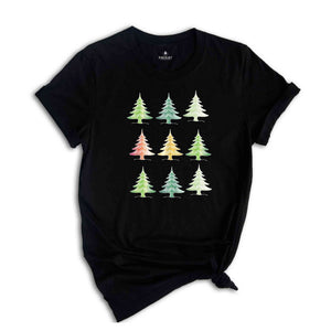 Cute Christmas Trees Shirt, Christmas Spirit Tee, Christmas Party Costume, Christmas Family Tee, 2026 Christmas Gift