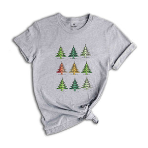 Cute Christmas Trees Shirt, Christmas Spirit Tee, Christmas Party Costume, Christmas Family Tee, 2026 Christmas Gift