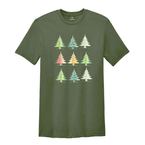 Cute Christmas Trees Shirt, Christmas Spirit Tee, Christmas Party Costume, Christmas Family Tee, 2026 Christmas Gift