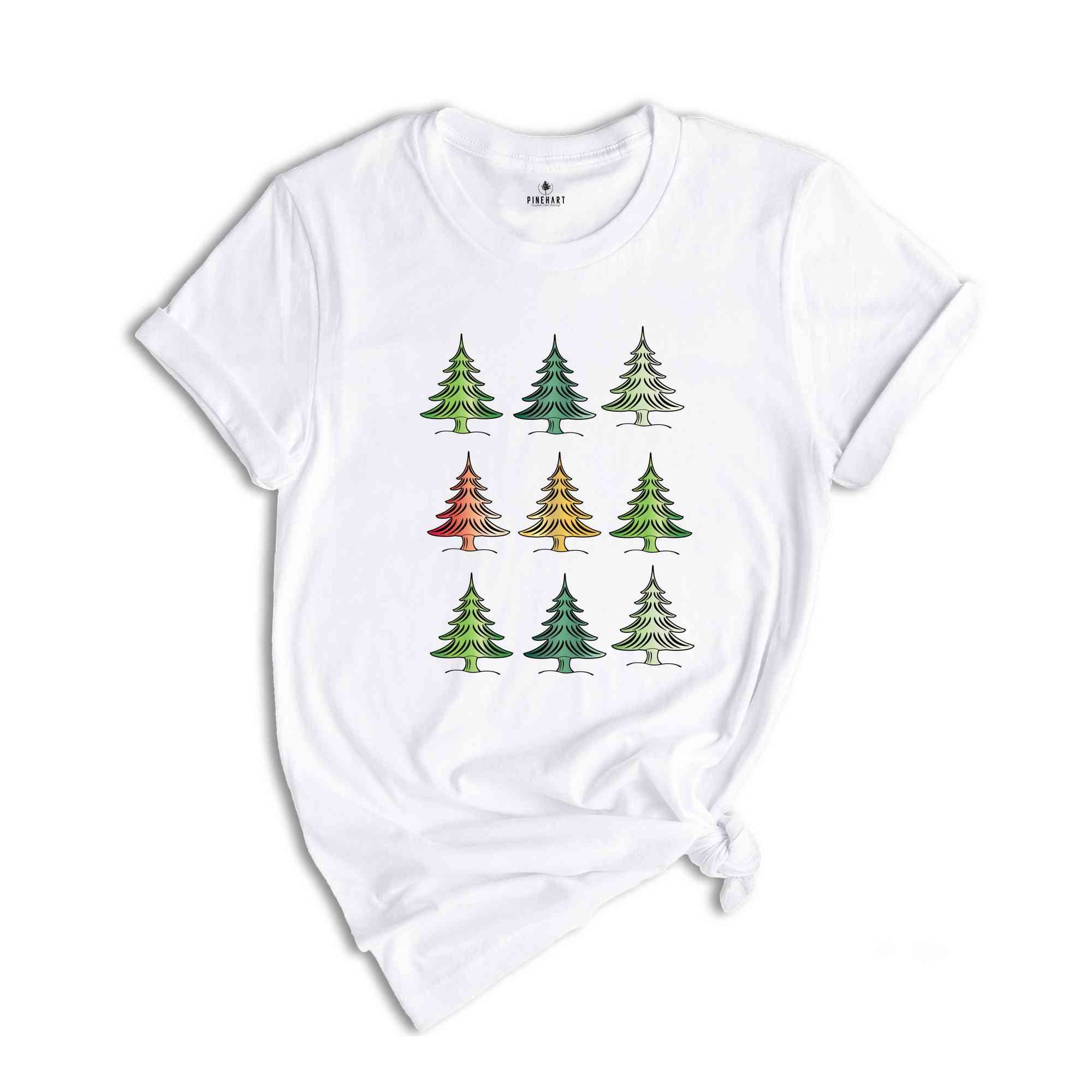 Cute Christmas Trees Shirt, Christmas Spirit Tee, Christmas Party Costume, Christmas Family Tee, 2026 Christmas Gift