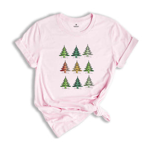 Cute Christmas Trees Shirt, Christmas Spirit Tee, Christmas Party Costume, Christmas Family Tee, 2026 Christmas Gift