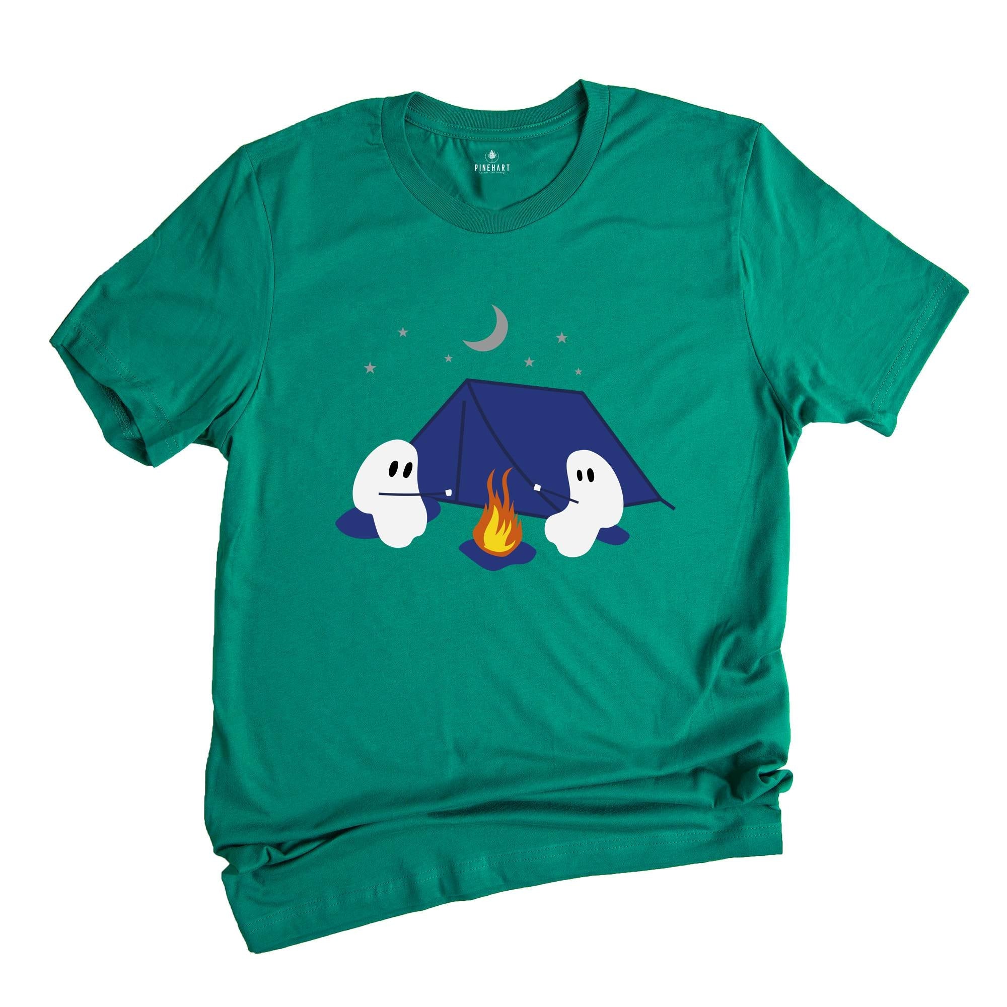 Cute Ghosts Camping Halloween Shirt, Halloween Ghost Shirt, Camping Shirt, Fall Halloween Costume Spooky Tee, Cute Boo Shirt, Halloween Gift