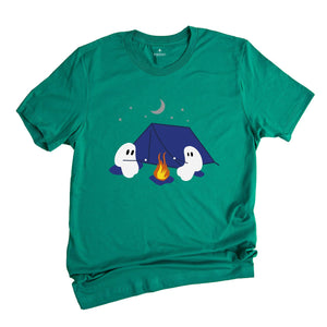 Cute Ghosts Camping Halloween Shirt, Halloween Ghost Shirt, Camping Shirt, Fall Halloween Costume Spooky Tee, Cute Boo Shirt, Halloween Gift