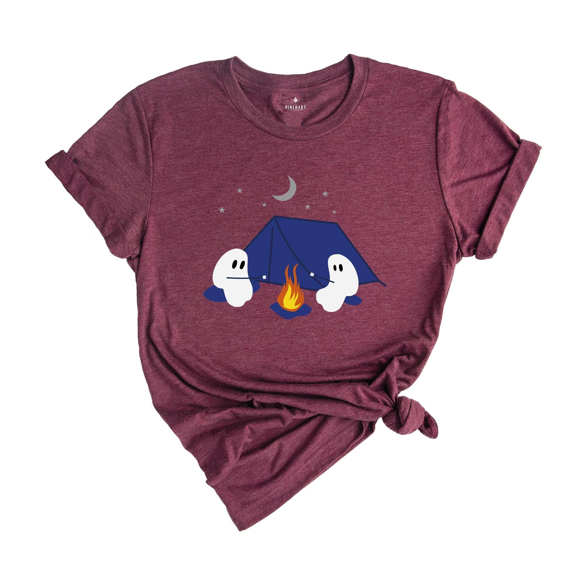 Cute Ghosts Camping Halloween Shirt, Halloween Ghost Shirt, Camping Shirt, Fall Halloween Costume Spooky Tee, Cute Boo Shirt, Halloween Gift