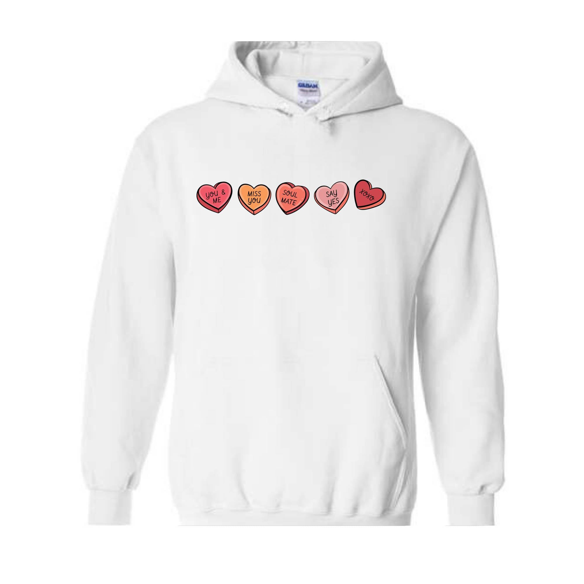 Cute Hearts Valentines Sweatshirt, Cute Valentines Day Sweater, Valentines Day Sweatshirt, Valentines Day Gifts