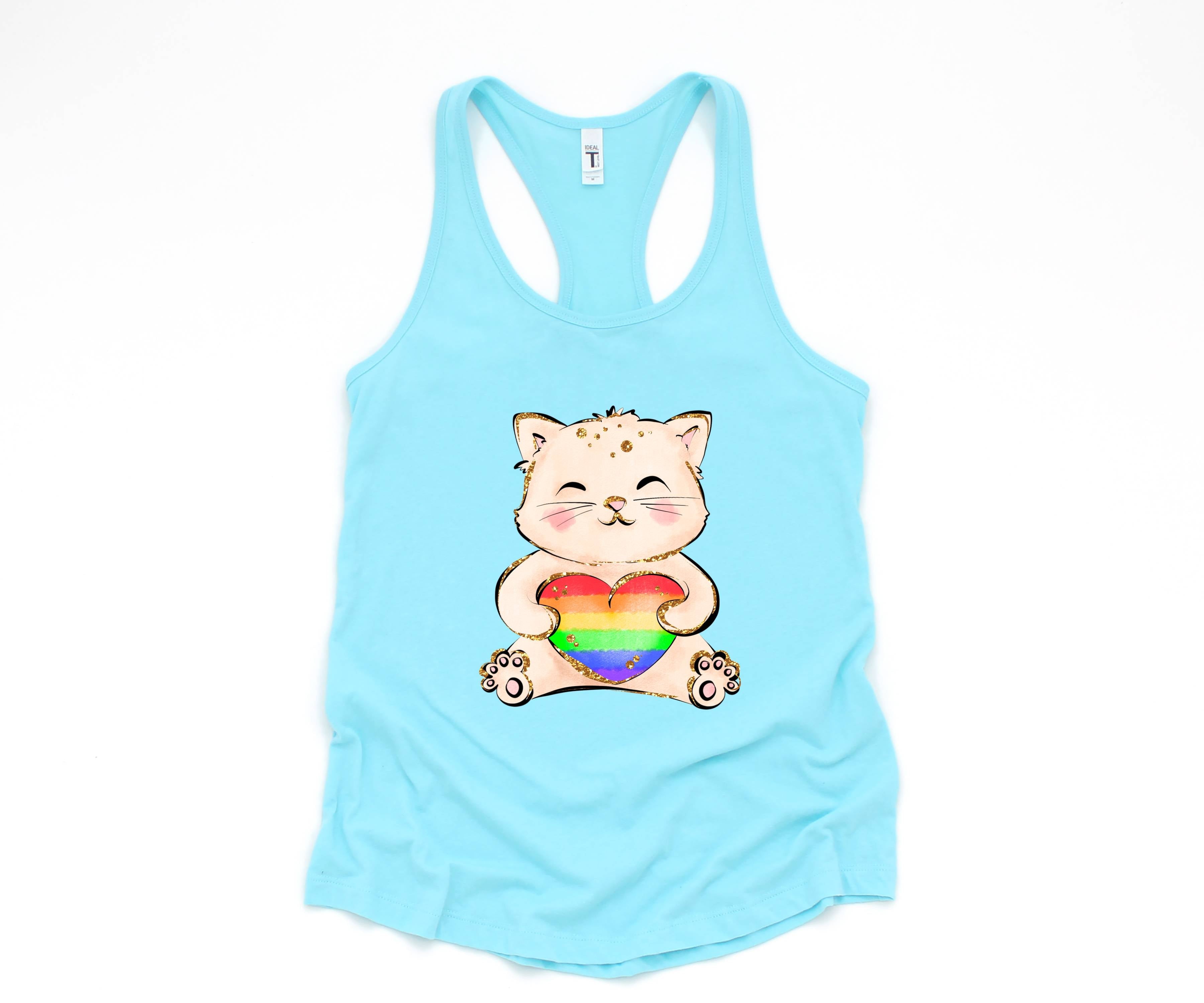 Cute LGBTQ Cat Tank Top, LGBTQ Pride Tank Top, Gay Pride Tank Top, Pride Month Tank Top, Love Is Love Tank Top, Female Symbol Tank Top