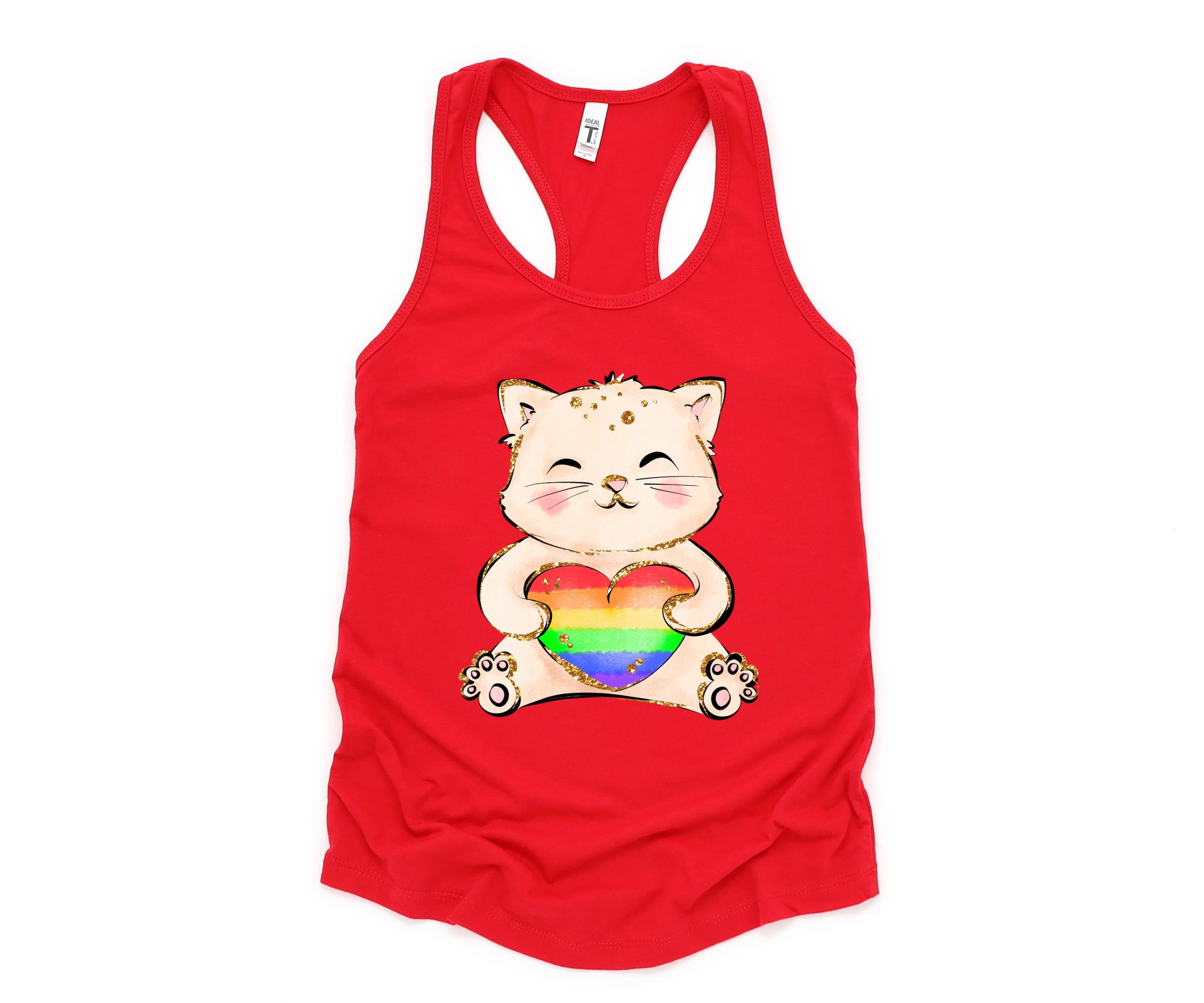 Cute LGBTQ Cat Tank Top, LGBTQ Pride Tank Top, Gay Pride Tank Top, Pride Month Tank Top, Love Is Love Tank Top, Female Symbol Tank Top