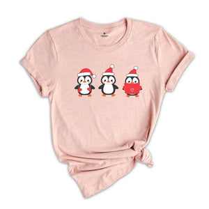 Cute Penguins Shirt, Christmas Penguins Shirt, Adorable Christmas Tee, Christmas Gift, Xmas Party Shirt, Christmas Family Shirt