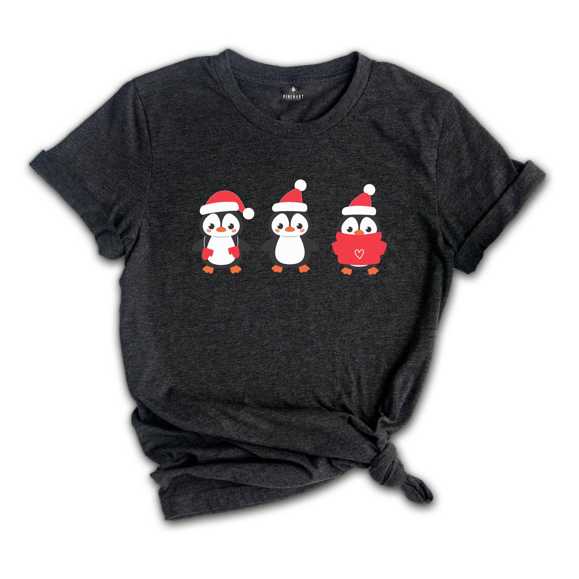 Cute Penguins Shirt, Christmas Penguins Shirt, Adorable Christmas Tee, Christmas Gift, Xmas Party Shirt, Christmas Family Shirt