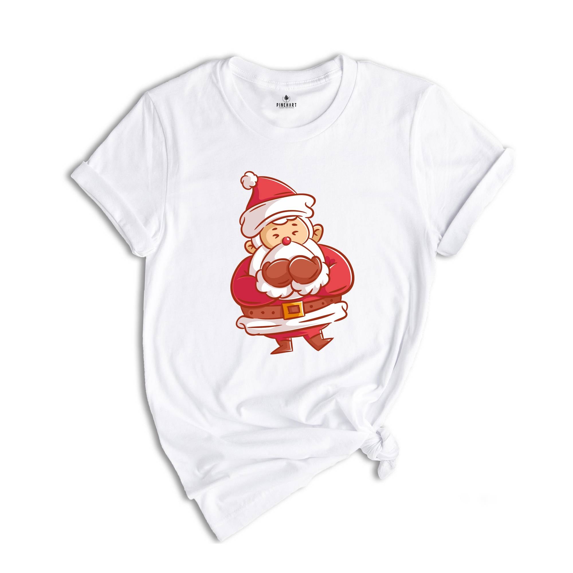 Cute Santa Shirt, Kawaii Santa Shirt, Christmas Sweatshirt, Christmas Party Tee, Cute Xmas Shirt, Holiday Shirt, Adorable Santa Tee