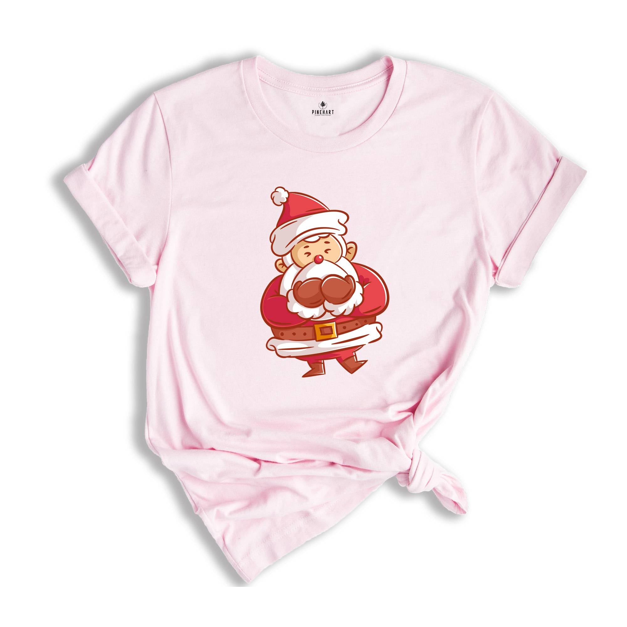 Cute Santa Shirt, Kawaii Santa Shirt, Christmas Sweatshirt, Christmas Party Tee, Cute Xmas Shirt, Holiday Shirt, Adorable Santa Tee