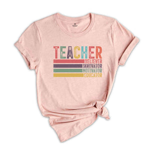 Cute Teacher Gift, Retro Teacher Shirt, Teacher Appreciation, Back To School Tee, Preschool Teacher, School Shirt, Teacher Shirt