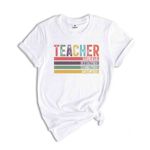 Cute Teacher Gift, Retro Teacher Shirt, Teacher Appreciation, Back To School Tee, Preschool Teacher, School Shirt, Teacher Shirt