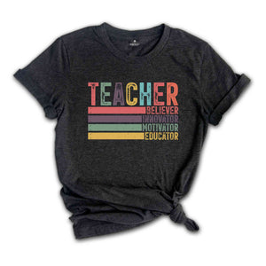 Cute Teacher Gift, Retro Teacher Shirt, Teacher Appreciation, Back To School Tee, Preschool Teacher, School Shirt, Teacher Shirt