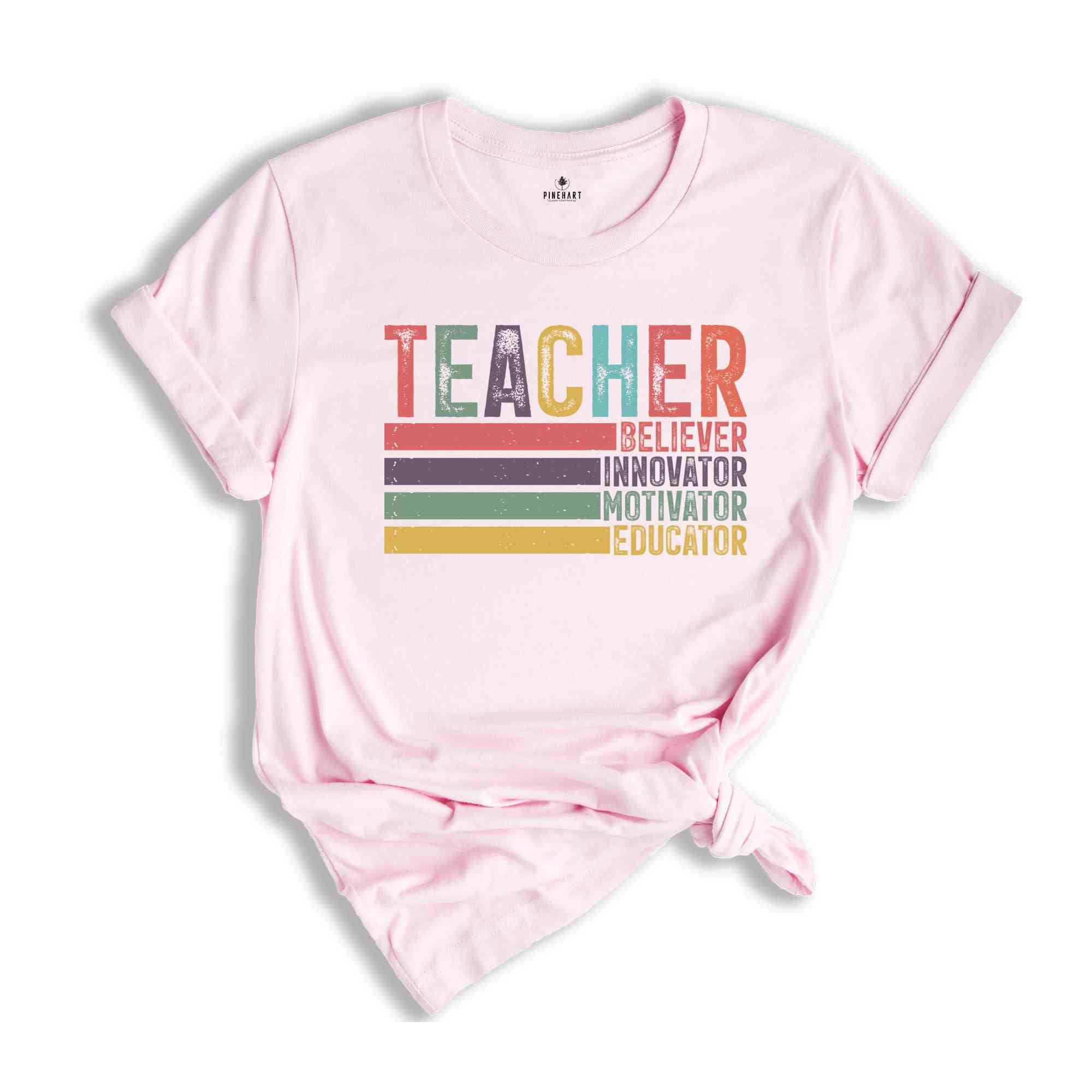 Cute Teacher Gift, Retro Teacher Shirt, Teacher Appreciation, Back To School Tee, Preschool Teacher, School Shirt, Teacher Shirt