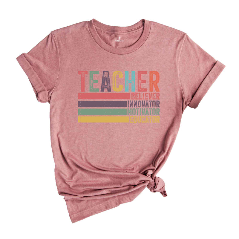 Cute Teacher Gift, Retro Teacher Shirt, Teacher Appreciation, Back To School Tee, Preschool Teacher, School Shirt, Teacher Shirt