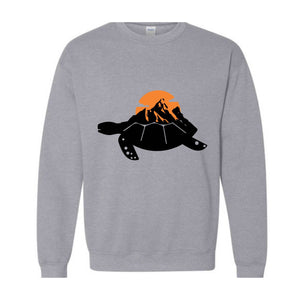 Cute Turtle Sweatshirt, Tortoise Lover Tee, Animal Lover Gift, Beach Outfit,Funny Animal Tees