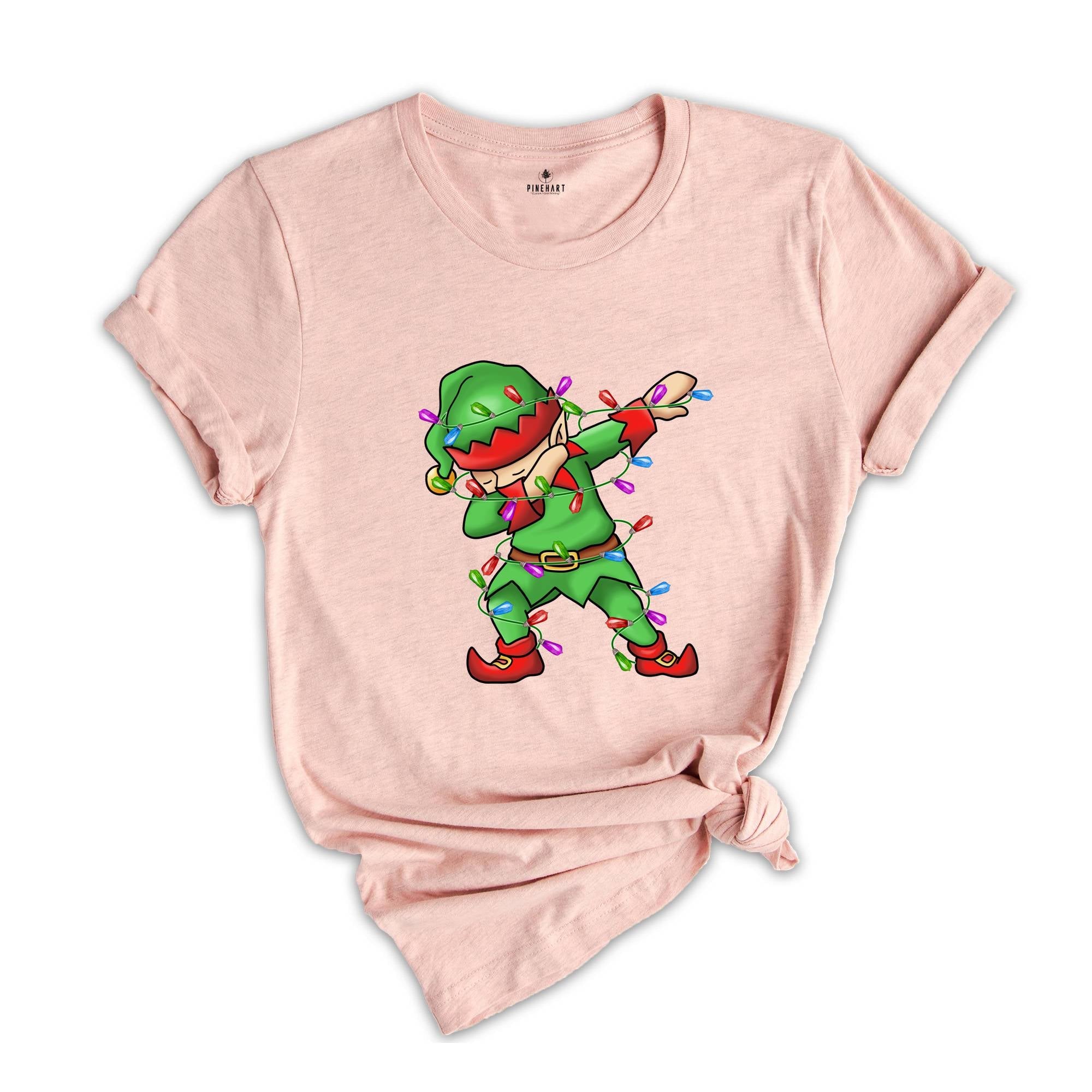 Dabbing Elf Shirt, Christmas Elf Tee, Funny Xmas Shirt, Christmas Party Tee, Family Reunion, Christmas Outfit, Christmas Sweatshirt