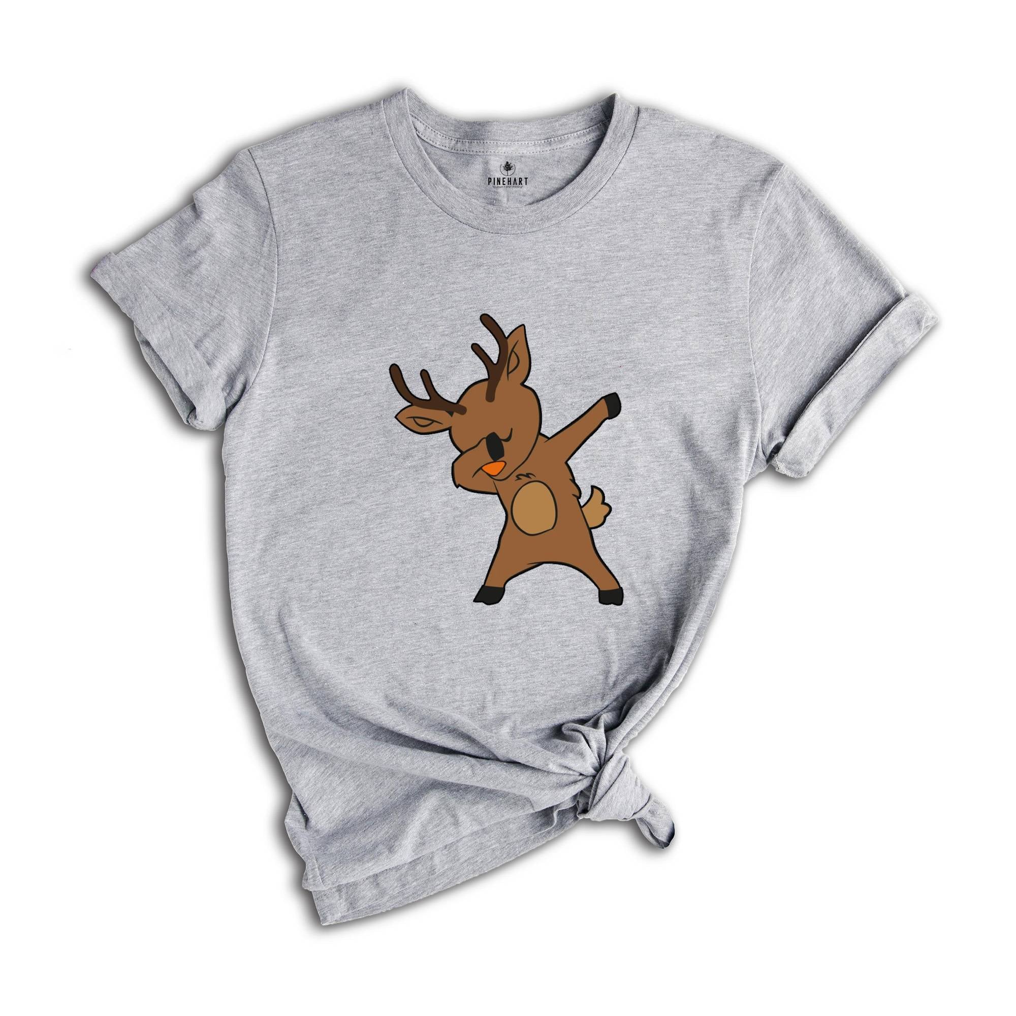 Dabbing Reindeer Shirt, Christmas Party T-Shirt, Cute Christmas Shirt, Toddler Christmas Shirt, Reindeer Apparel, Xmas Reindeer Tee