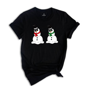 Dabbing Snowman Shirt, Cute Snowman T-Shirt, Xmas Snowman Shirt, Santa Snowman Shirt, Holiday Apparel, Snowman Shirt