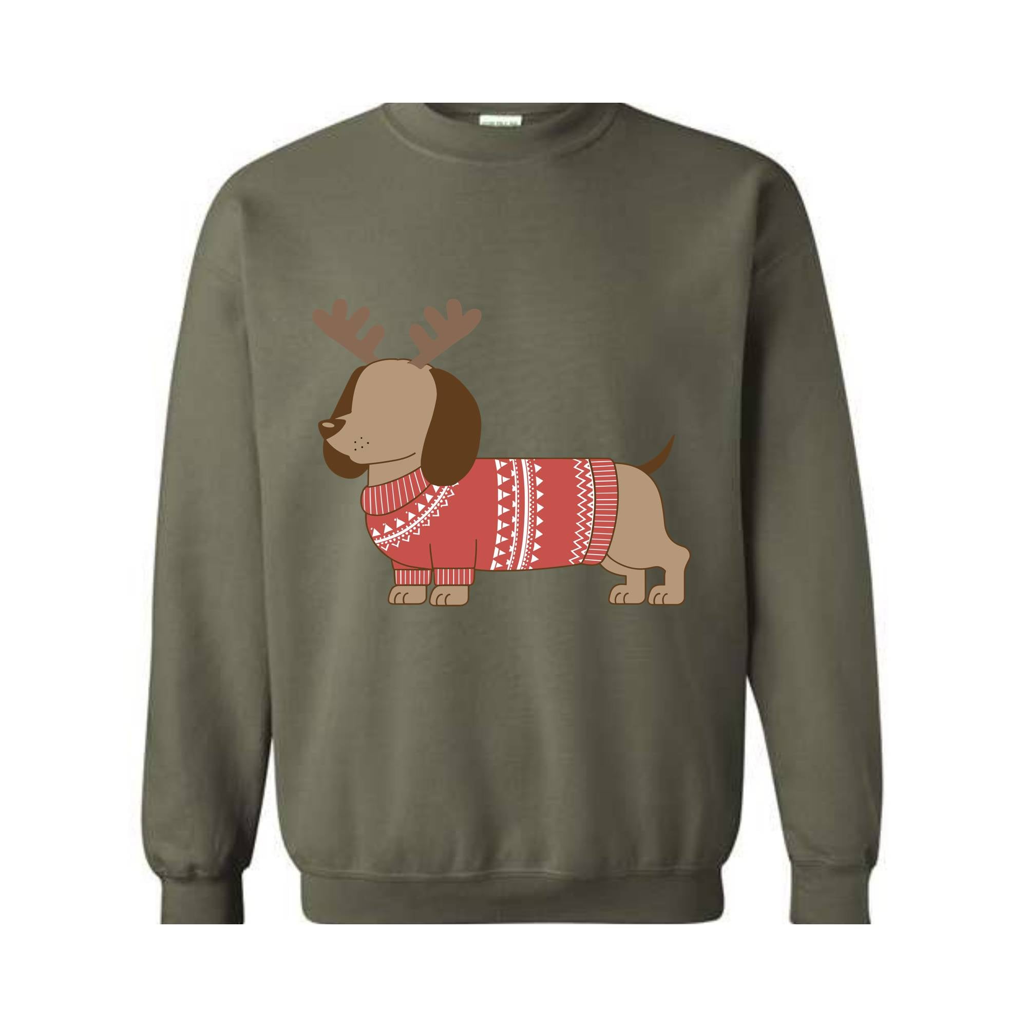 Dachshund Christmas Sweatshirt, Christmas Dog Hoodie, Dachshund Hoodie, Christmas Hoodie, Dachshund Mom Hoodie, Dog Owner Tee