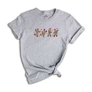 Dancing Gingerbread Cookie Shirt, Christmas Cookies Shirt, Holiday T-Shirt, Cute Christmas Shirt, Cookie Baking Crew Shirt