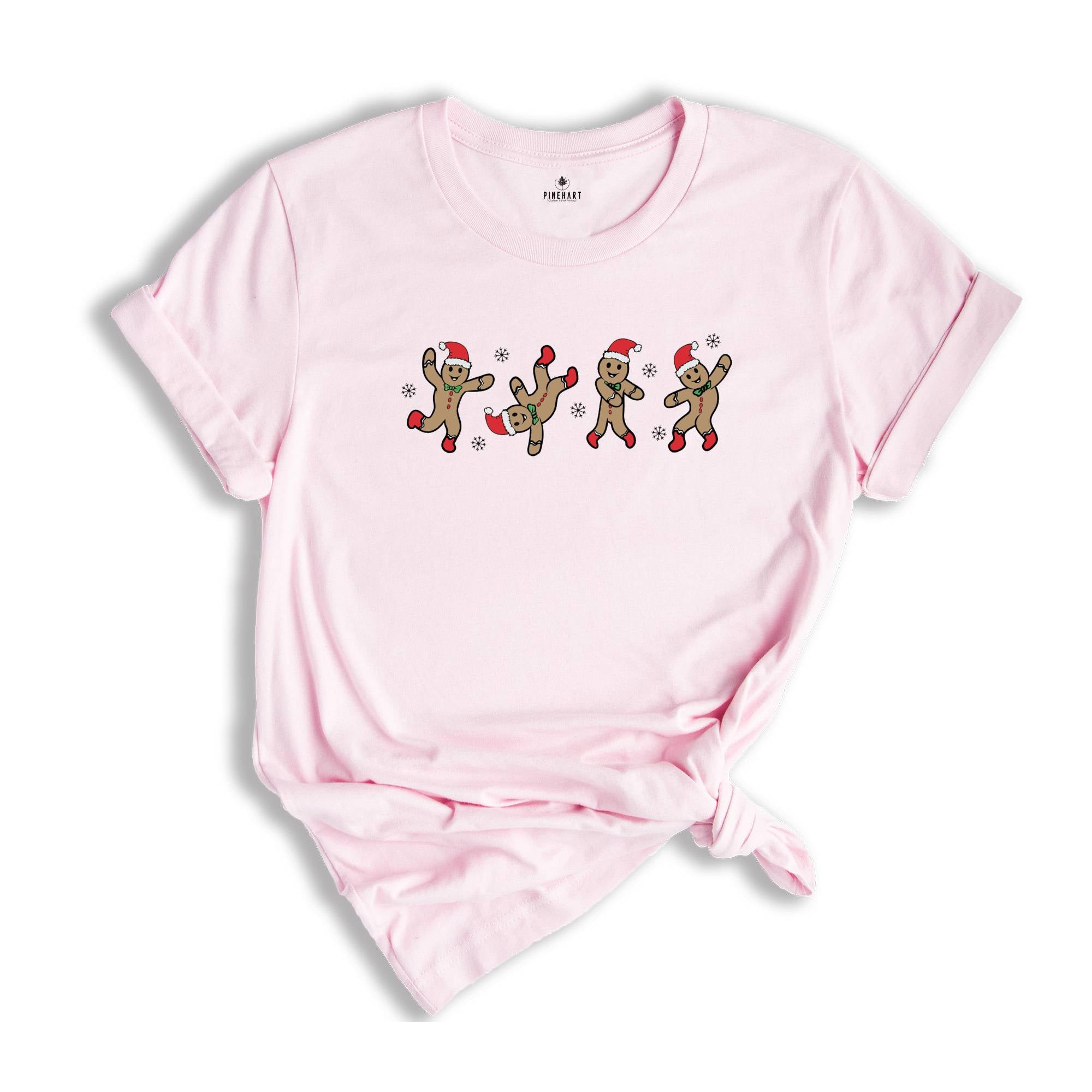 Dancing Gingerbread Cookie Shirt, Christmas Cookies Shirt, Holiday T-Shirt, Cute Christmas Shirt, Cookie Baking Crew Shirt