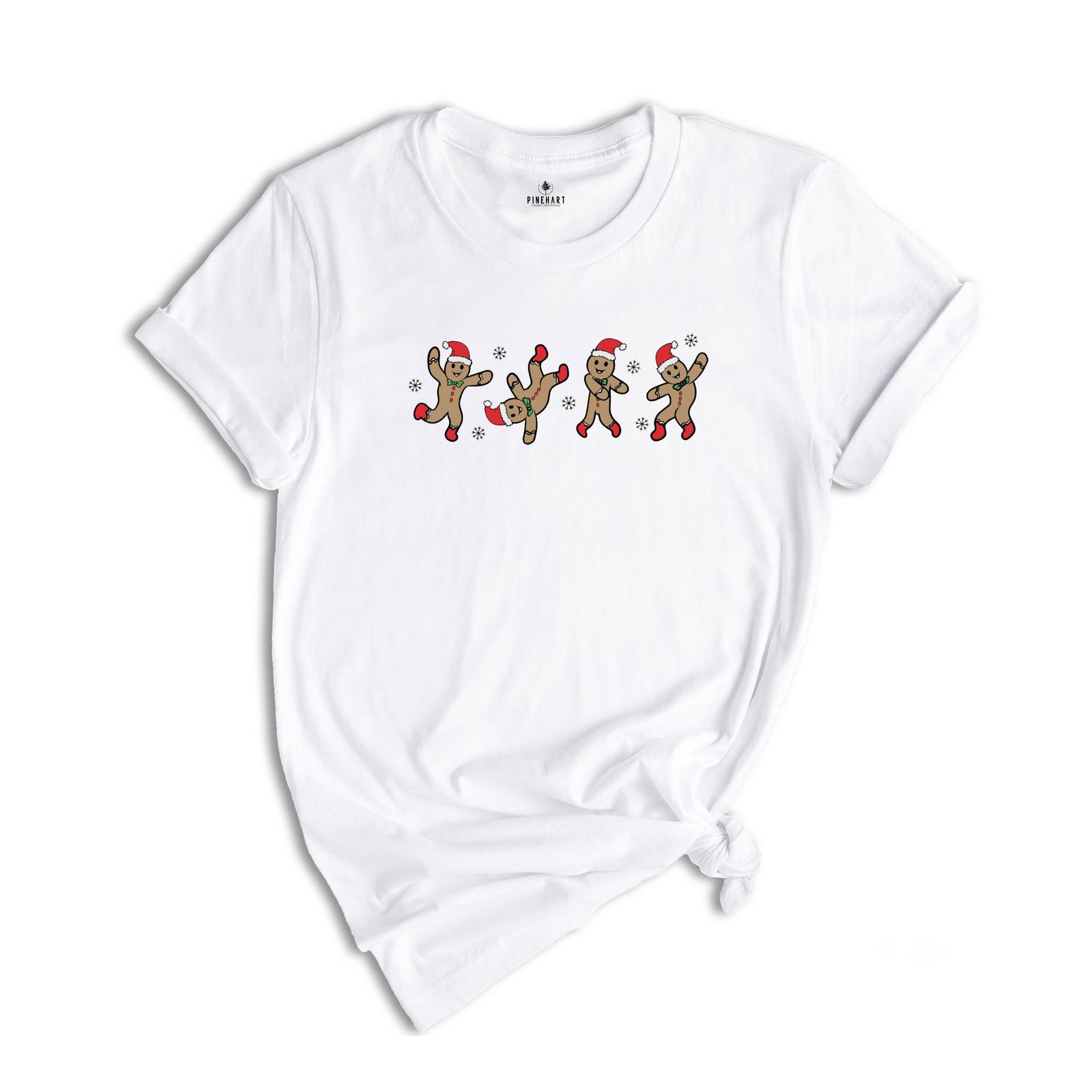 Dancing Gingerbread Cookie Shirt, Christmas Cookies Shirt, Holiday T-Shirt, Cute Christmas Shirt, Cookie Baking Crew Shirt
