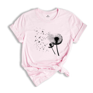 Dandelion T-Shirt, Windflower Shirt, Inspirational Shirt, Meditation Gift, Yoga Shirt, Boho Windflower Shirt