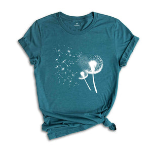 Dandelion T-Shirt, Windflower Shirt, Inspirational Shirt, Meditation Gift, Yoga Shirt, Boho Windflower Shirt