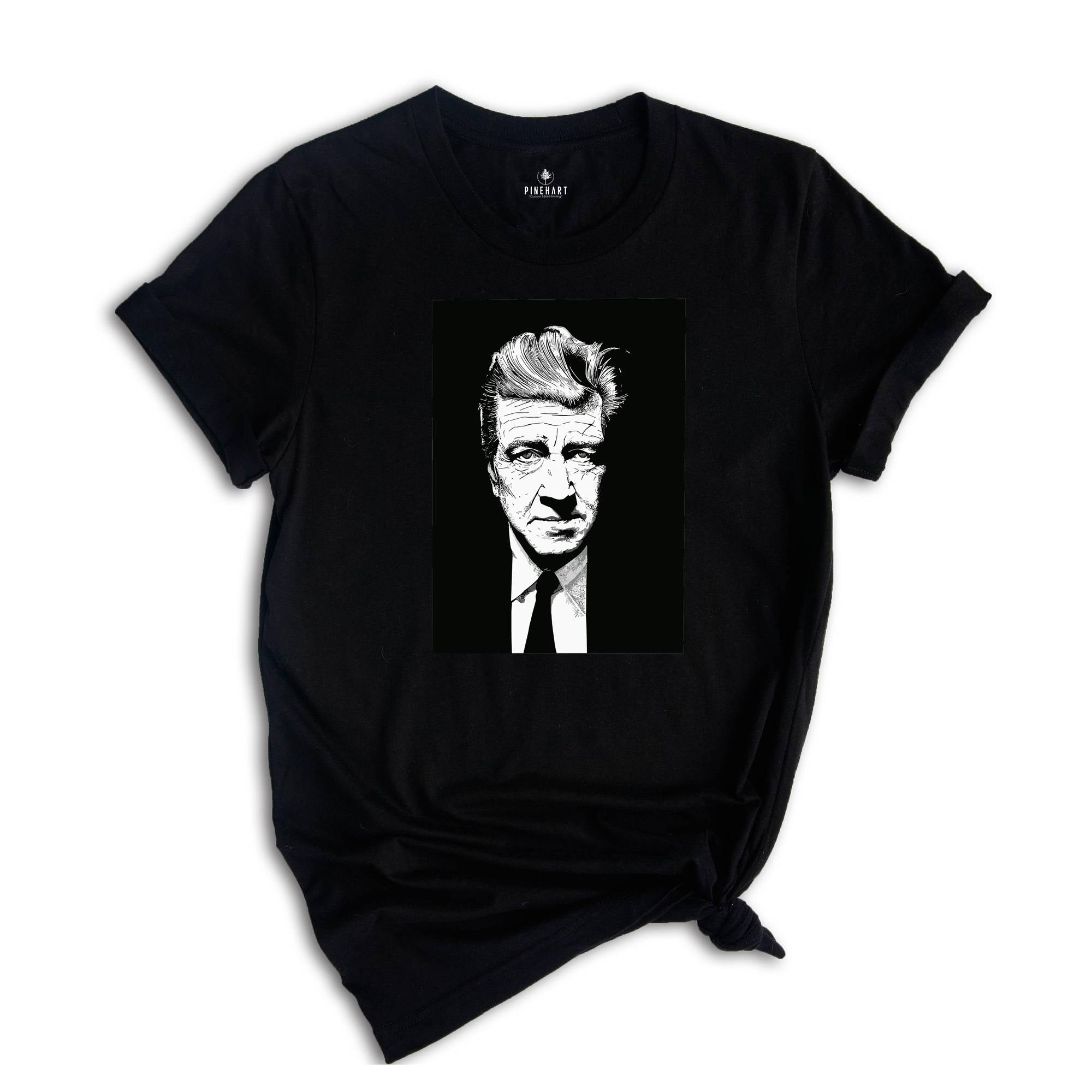 David Lynch Twin Peaks T-Shirt, Ringer T Shirt Twin Peaks Shirt Cult Horror Gift For Twin Peaks Fan 90s Horror, David Lynch Portrait Shirt