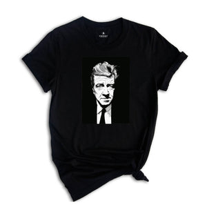 David Lynch Twin Peaks T-Shirt, Ringer T Shirt Twin Peaks Shirt Cult Horror Gift For Twin Peaks Fan 90s Horror, David Lynch Portrait Shirt