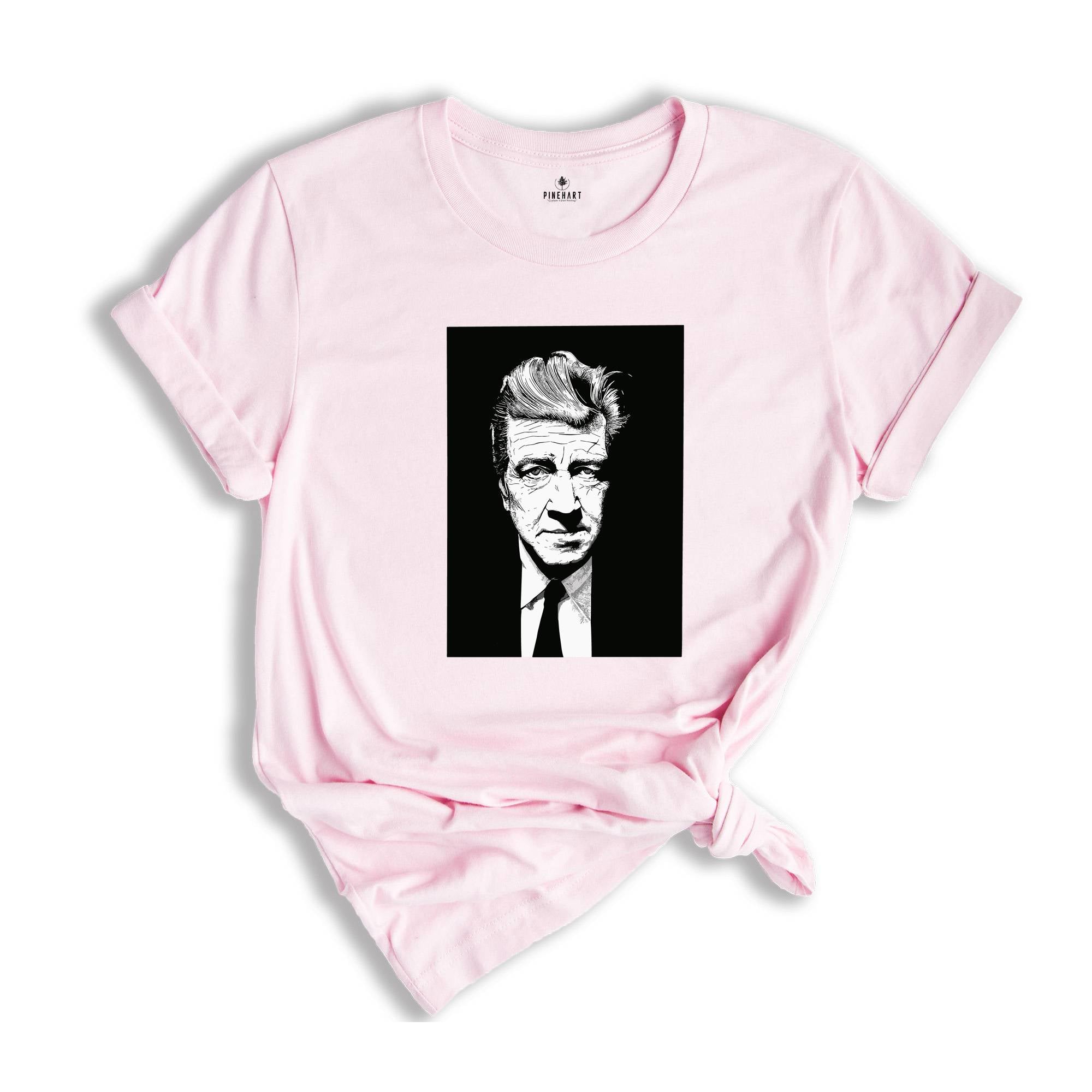 David Lynch Twin Peaks T-Shirt, Ringer T Shirt Twin Peaks Shirt Cult Horror Gift For Twin Peaks Fan 90s Horror, David Lynch Portrait Shirt