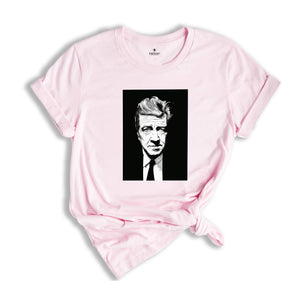 David Lynch Twin Peaks T-Shirt, Ringer T Shirt Twin Peaks Shirt Cult Horror Gift For Twin Peaks Fan 90s Horror, David Lynch Portrait Shirt