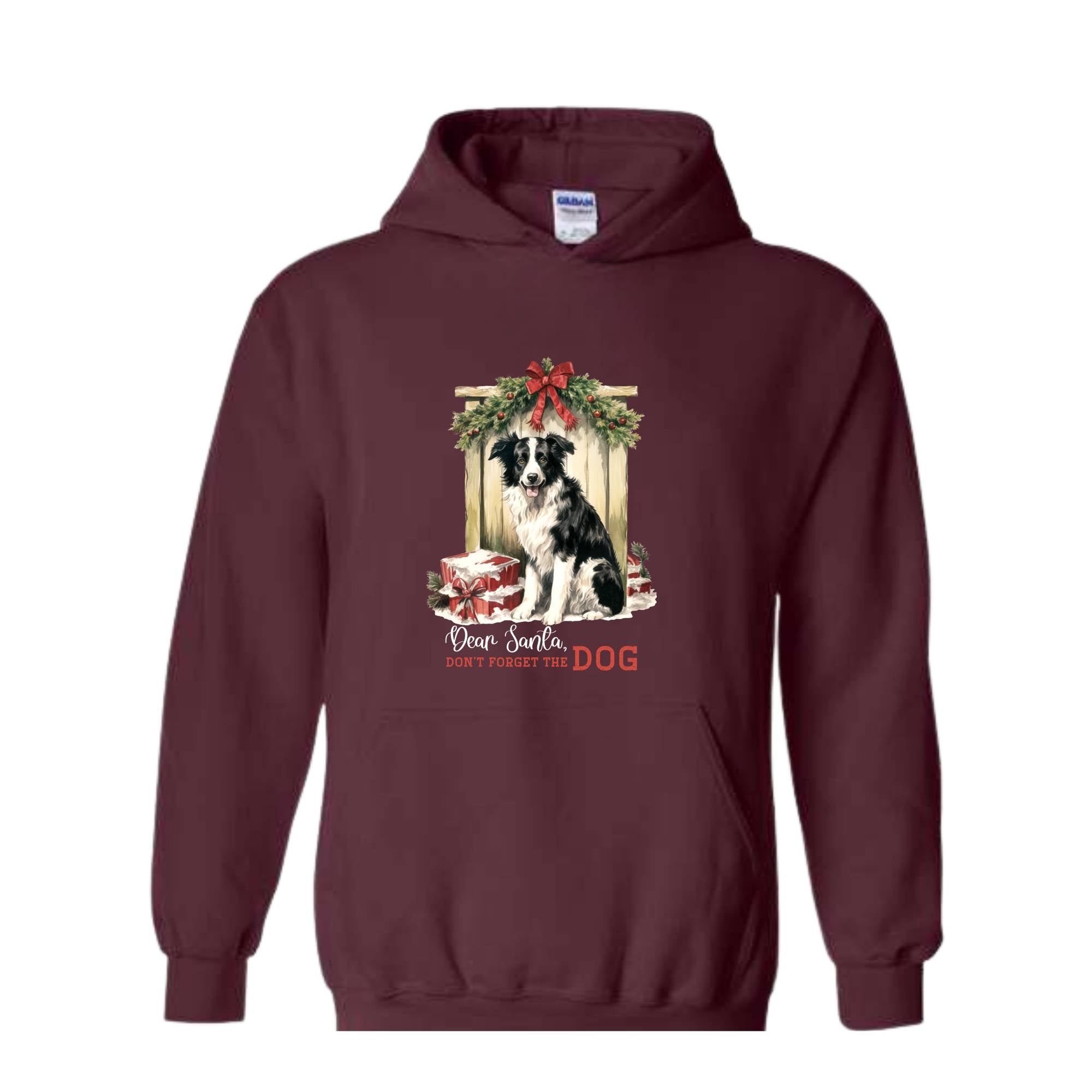 Dear Santa Don't Forget The Dog Hoodie, Christmas Hoodie, Christmas Gifs, Dog Hoodie, Santa Claus Hoodie