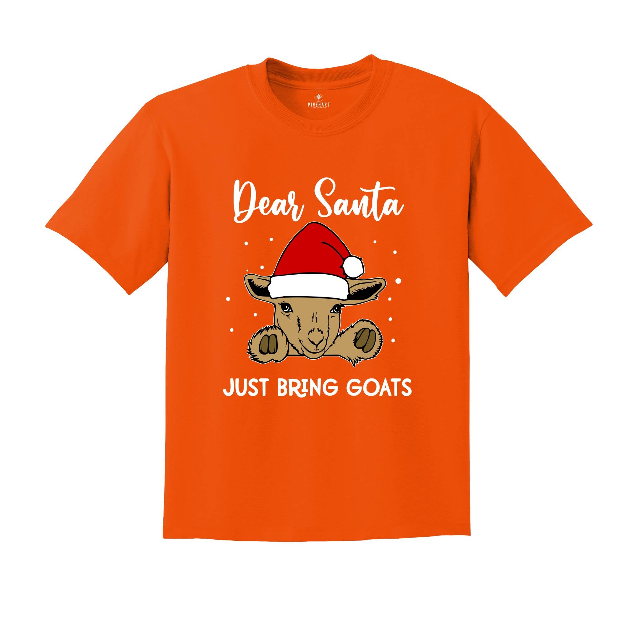 Dear Santa Just Bring Goats Christmas T-Shirt, Goat Shirt, Funny Goat Gift, Funny Christmas Animal Tee, Christmas Outfit
