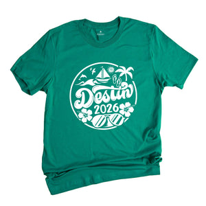 Destin 2026 Shirt, Destin Lover T-Shirt, Destin Fan Tee, Destin Beach Shirt, Destin Holiday Shirt, City Of Florida Shirt, Destin Trip Shirt